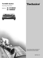 Technics - SL-1200-GLD - Owners manual 